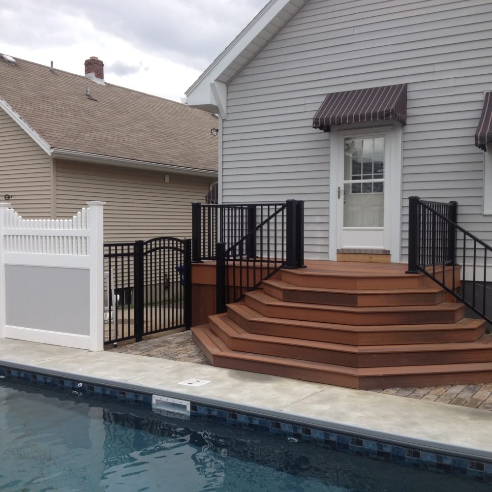 Pool Fence installed in Utica, NY - Poly Enterprises Fencing Decking ...