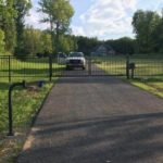Aluminum Arched Driveway Gate in Frankfort, NY