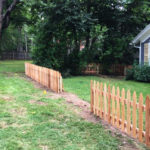 cedar wood picket fence in clinton ny