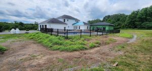 A Recent Aluminum Pool Fencing Installation in Frankfort