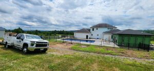 A Recent Aluminum Pool Fencing Installation in Frankfort