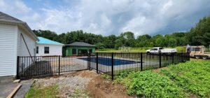 A Recent Aluminum Pool Fencing Installation in Frankfort